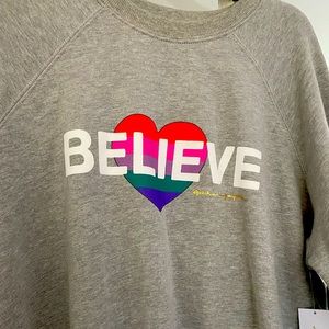 Spiritual gangster sz L nwt believe sweatshirt